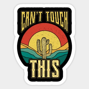 Cant Touch This Plant Nature Succulents Punny Cactus Sticker